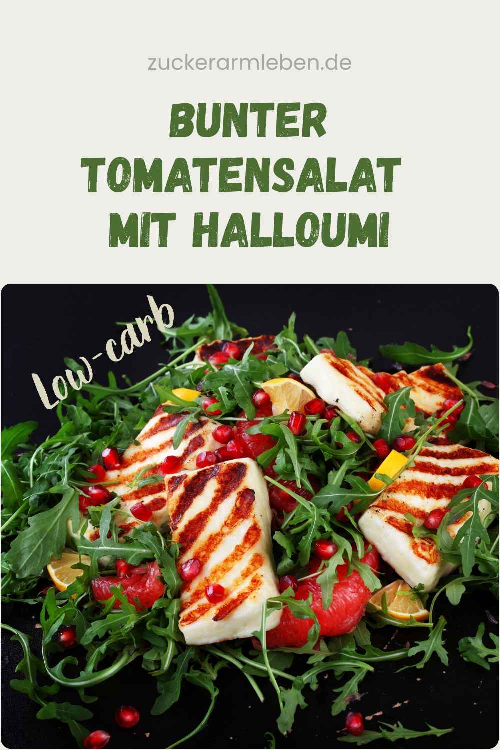 Tomatensalat mit Halloumi