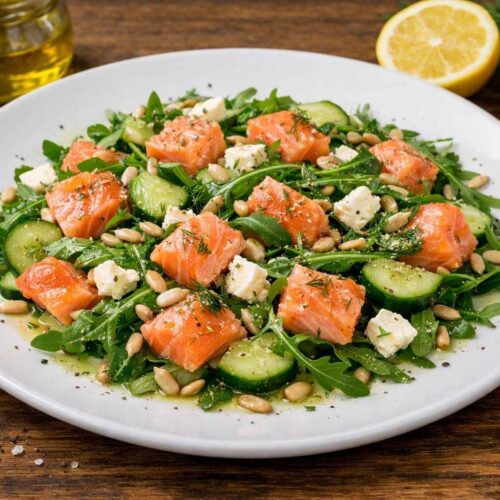 Lachs Rucola Salat