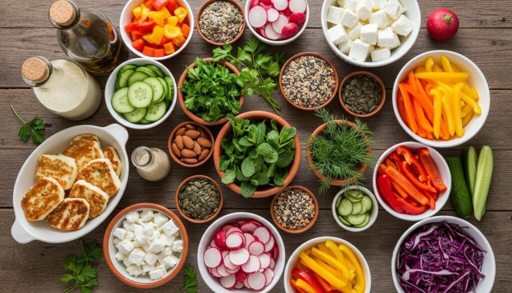 zutaten Salat low carb